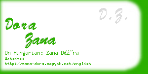 dora zana business card